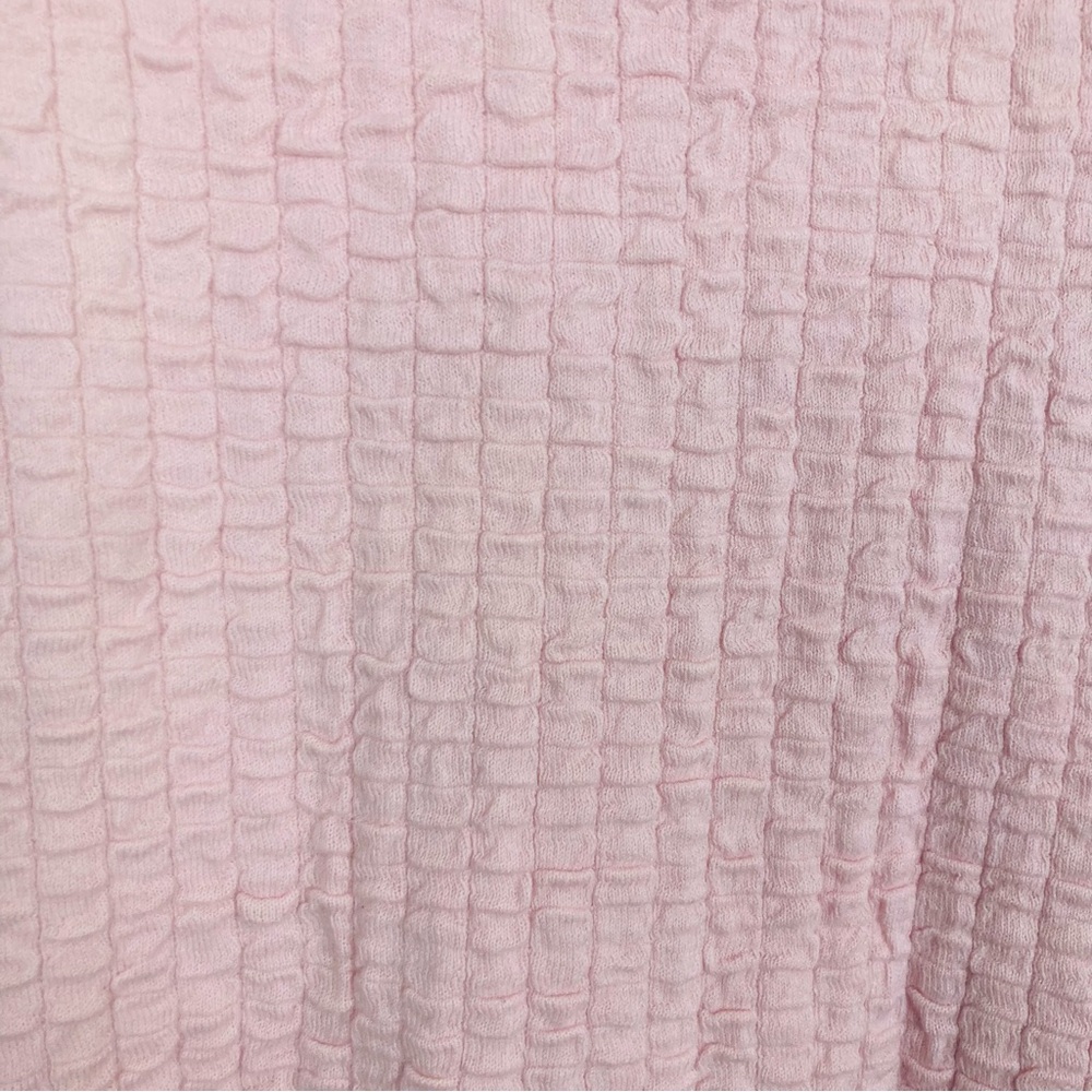 Free People Beach short and sweet textured knit pale ballet pink mini dress. L - Picture 3 of 7